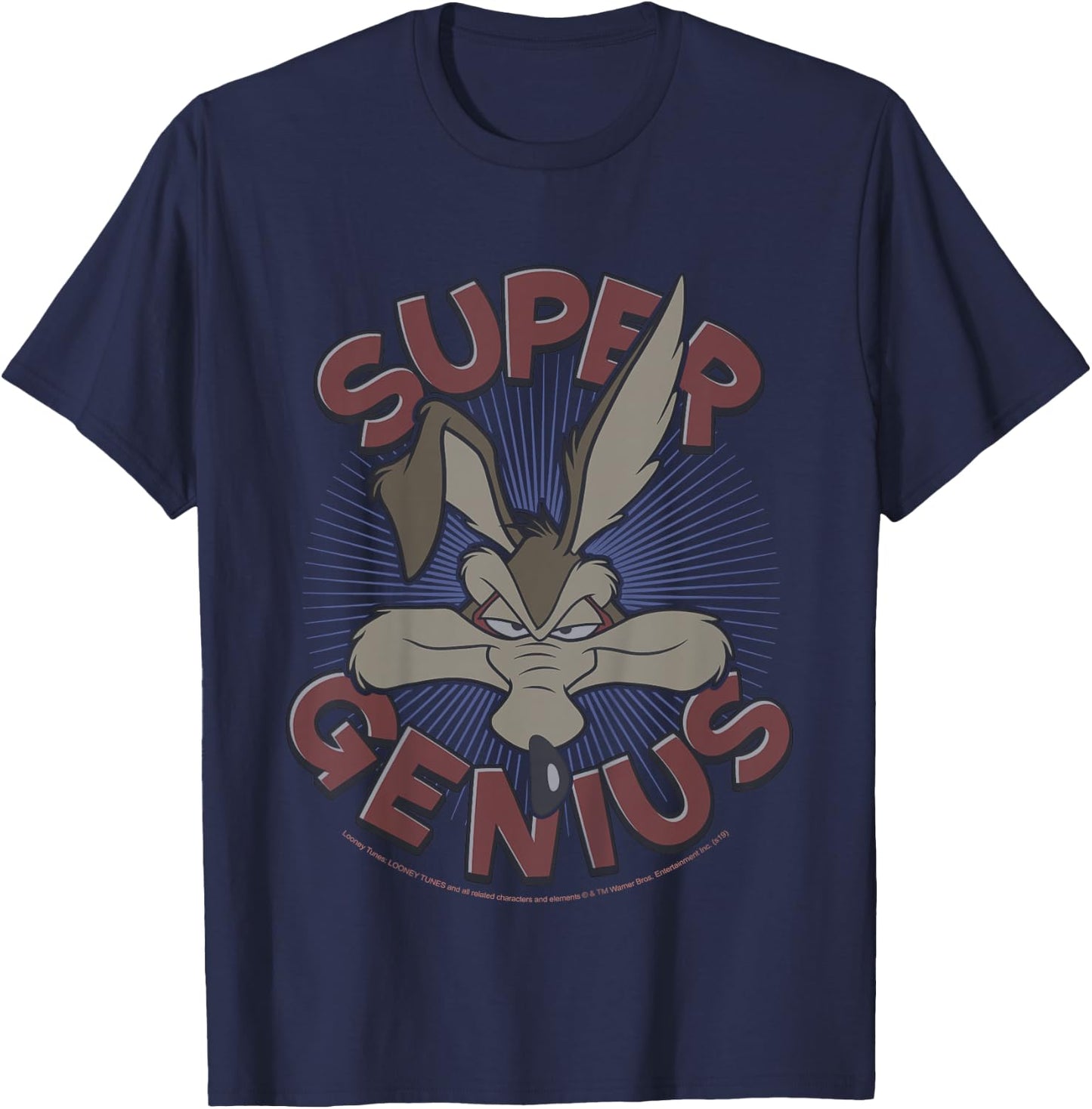Kids Looney Tunes Wile E. Coyote Super Genius T-Shirt - T-Shirt | Navy