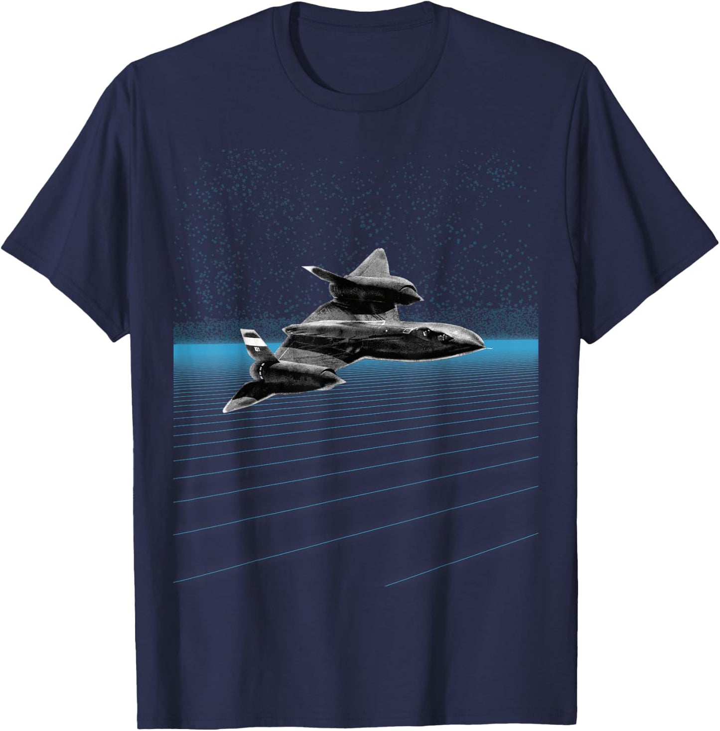 SR-71 Blackbird - Collectable Military T-Shirt - T-Shirt | Navy