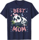 Best Mom, Panda Bear Mother with Cub, Mother's Day T-Shirt - T-Shirt | Navy