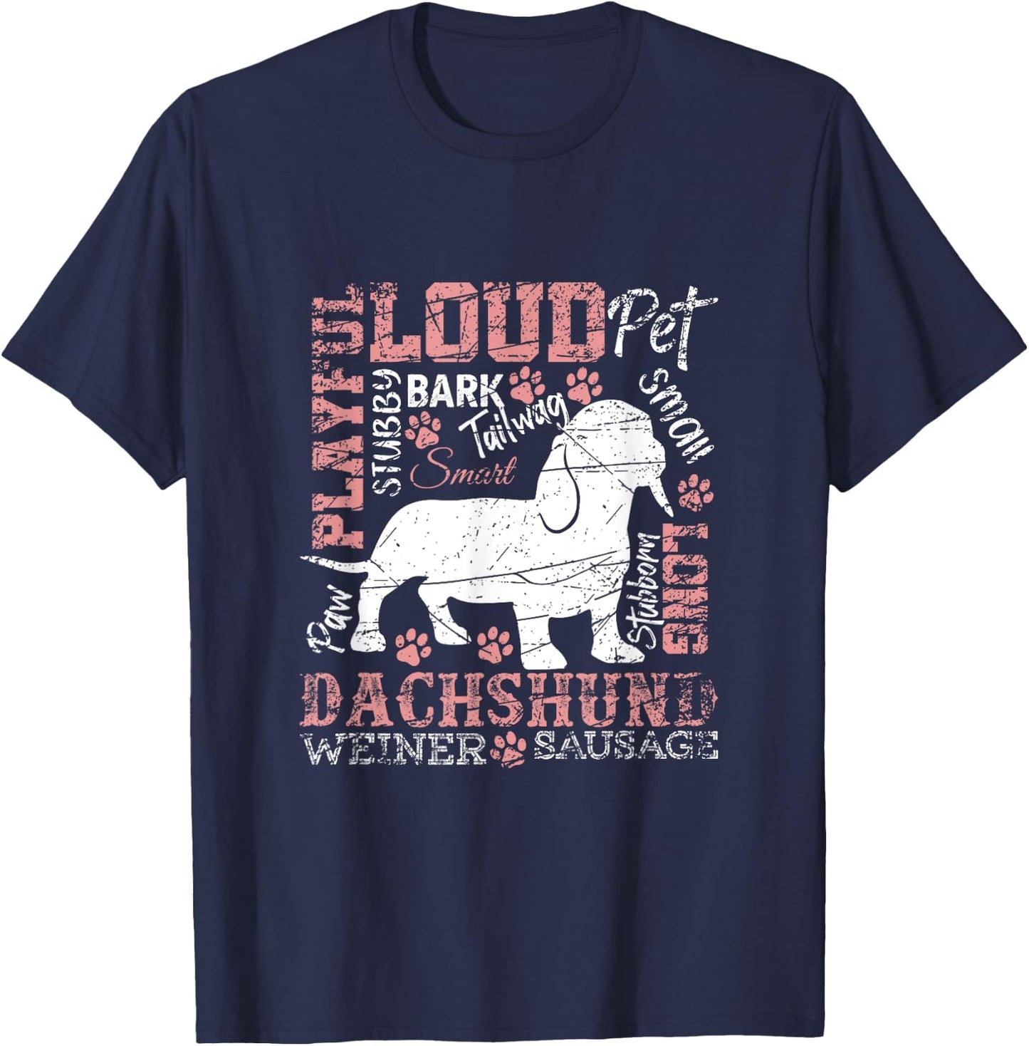 Animal & Gifts Dachshund T-Shirt - T-Shirt | Navy