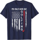 Vintage USA Flag I'd Rather Be Golfing, Golf Player Lover T-Shirt - T-Shirt | Navy
