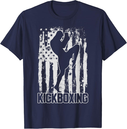 Kickboxing Kickboxer Gift T-Shirt - T-Shirt | Navy