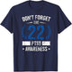 PTSD Suicide Awareness American Veteran Soldier 22 A Day USA T-Shirt - T-Shirt | Navy