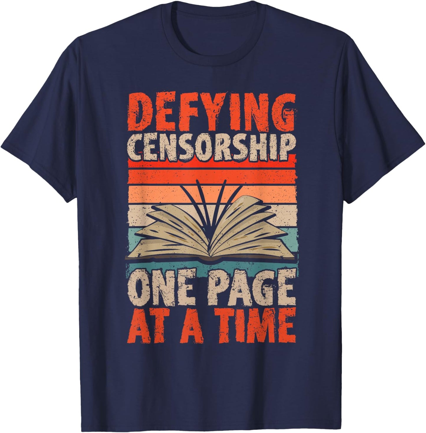 Read Banned Books Defying Censorship Banned Books T-Shirt - T-Shirt | Navy