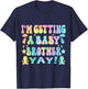 I'm Getting A Baby Brother New Baby Gender Reveal Boy Girls T-Shirt - T-Shirt | Navy