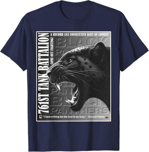 Authentic Black Panthers 761st Tank Battalion WWII Legacy T-Shirt - T-Shirt | Navy