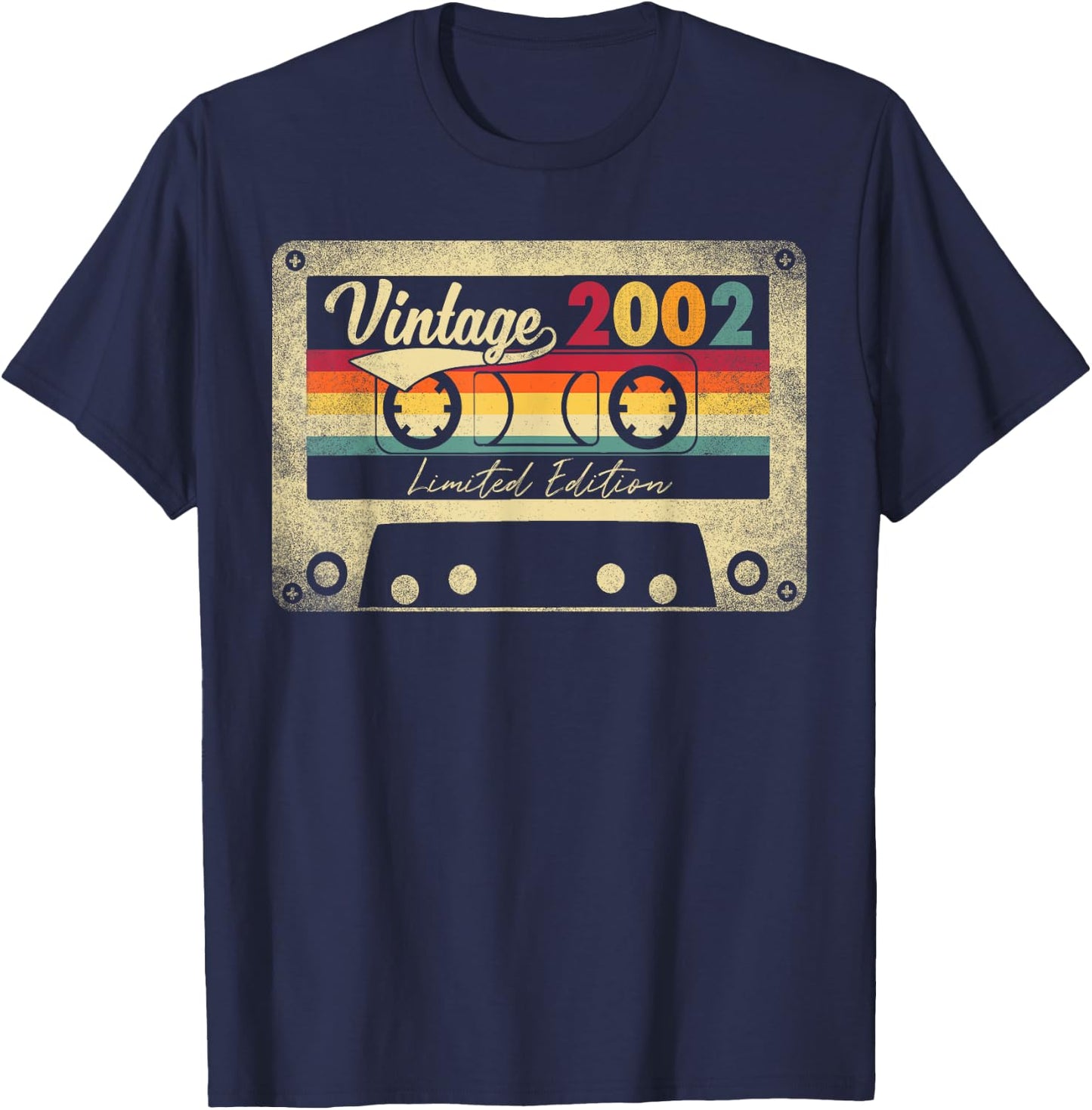 2002 21st Birthday Gift 21 Years Old Limited Edition Vintage T-Shirt - T-Shirt | Navy