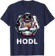 XRP Hodl To The Moon Funny XRP Astronaut T-Shirt - T-Shirt | Navy