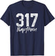 Naptown Shirt 317 Naptown Area Code Vintage Pride City T-Shirt - T-Shirt | Navy