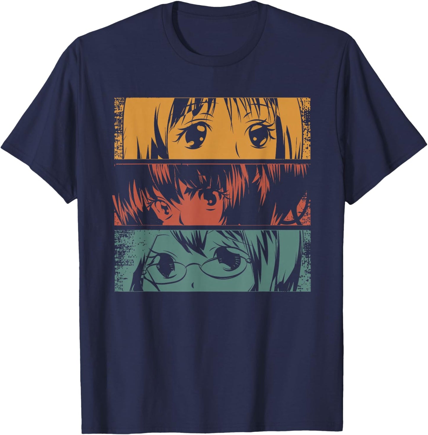 Japanese Manga Asia Otaku Girl Gift Cute Anime T-Shirt - T-Shirt | Navy