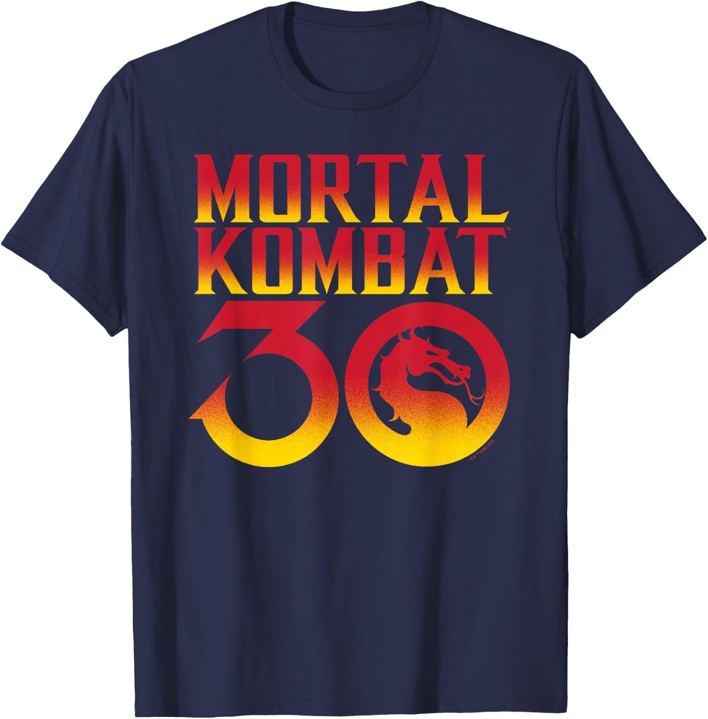 Mortal Kombat - 30th Anniversary Logo T-Shirt - T-Shirt | Navy