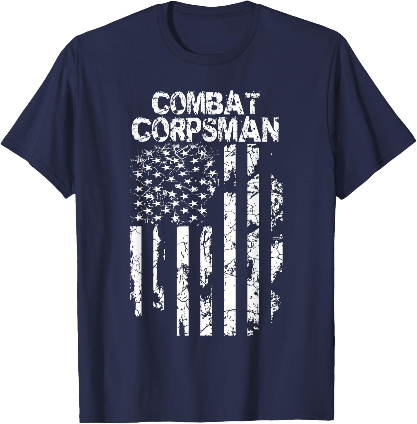 Military Co. Combat Corpsman Lightweight Black T-Shirt - T-Shirt | Navy