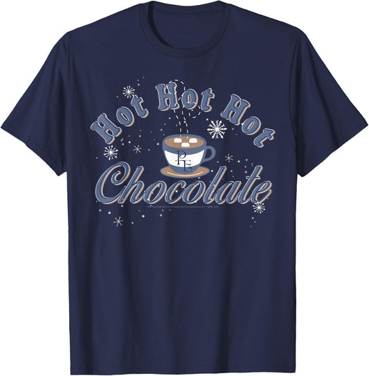 The Polar Express Hot Hot Hot Chocolate Logo T-Shirt - T-Shirt | Navy