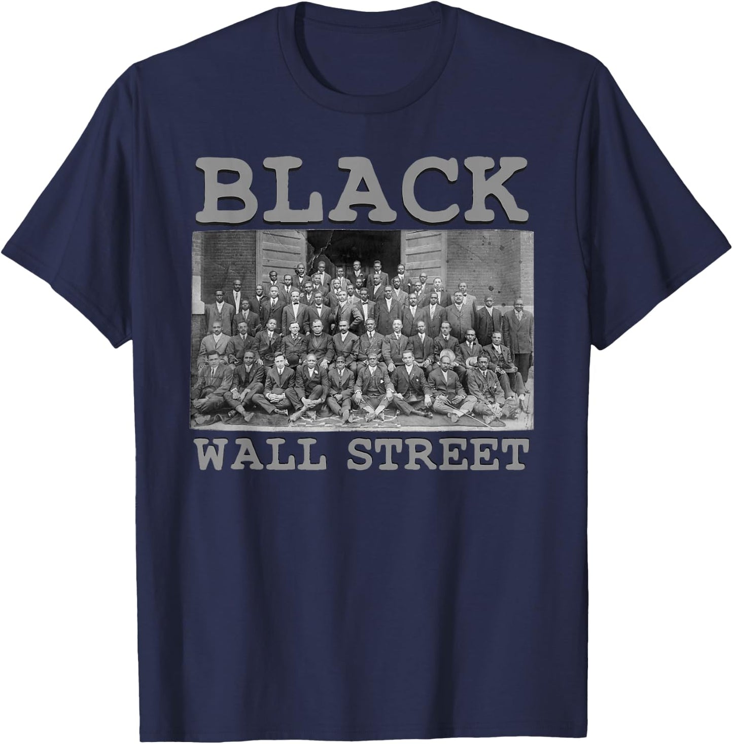 African American Business Black History Black Wall Street T-Shirt - T-Shirt | Navy