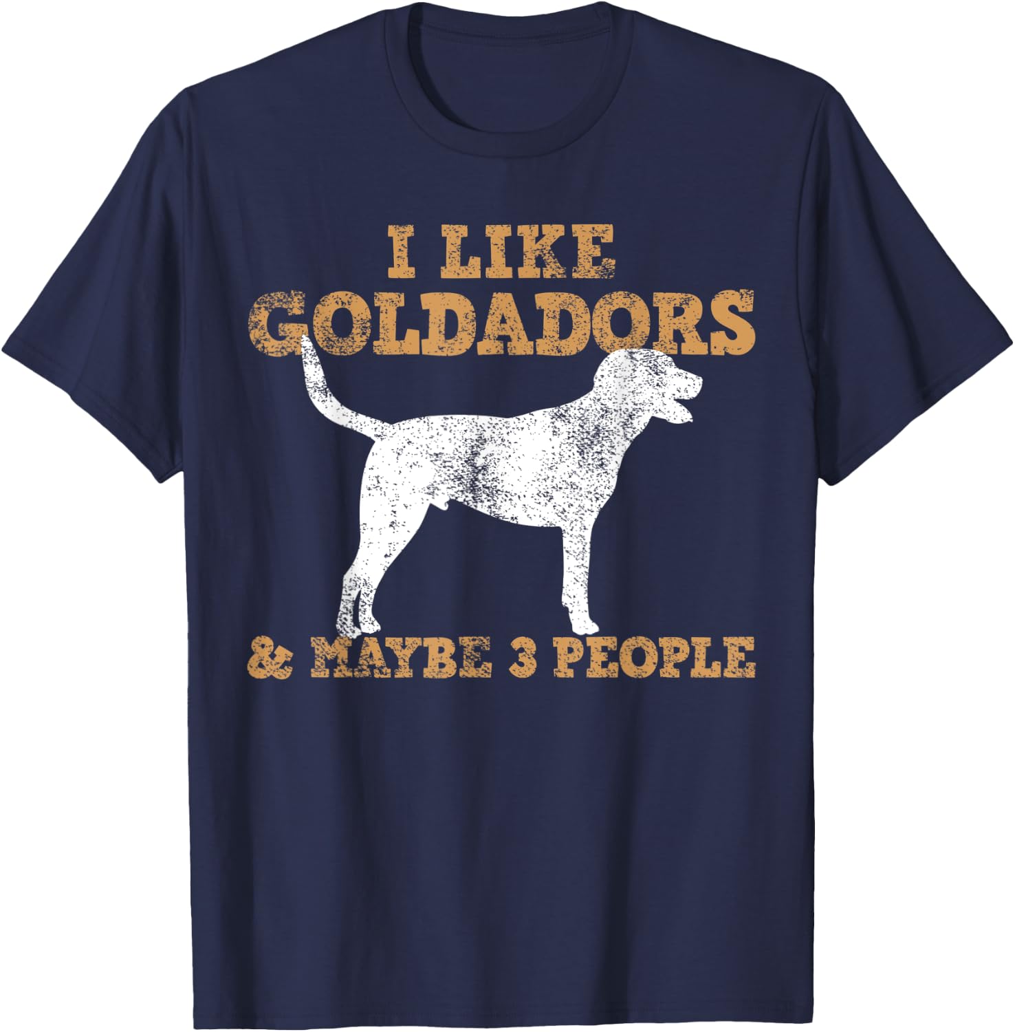Goldador Labrador T-Shirt - T-Shirt | Navy
