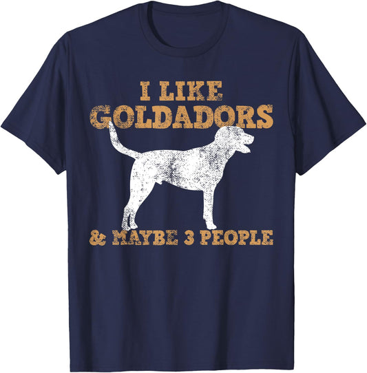 Goldador Labrador T-Shirt - T-Shirt | Navy