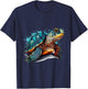 Sea Turtle in the Ocean, Turtles Lover T-Shirt - T-Shirt | Navy
