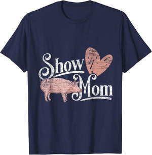Show Mom Pig T-Shirt - T-Shirt | Navy