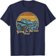 Going To The Sun Road Glacier National Park Retro T-Shirt - T-Shirt | Navy