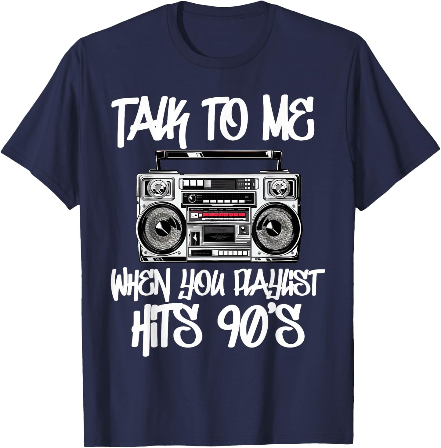 Hip Hop Men Women Old School 90s Rap Music 50th Year T-Shirt - T-Shirt | Navy