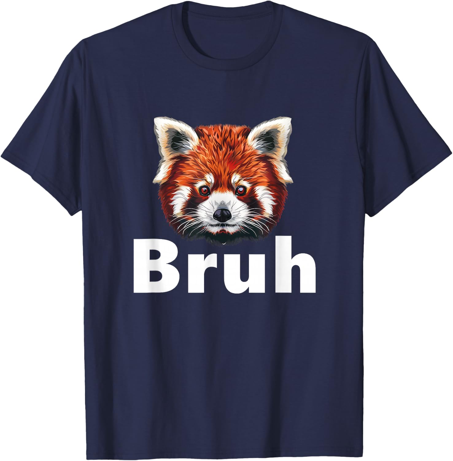 Red Panda Bruh T-Shirt - T-Shirt | Navy