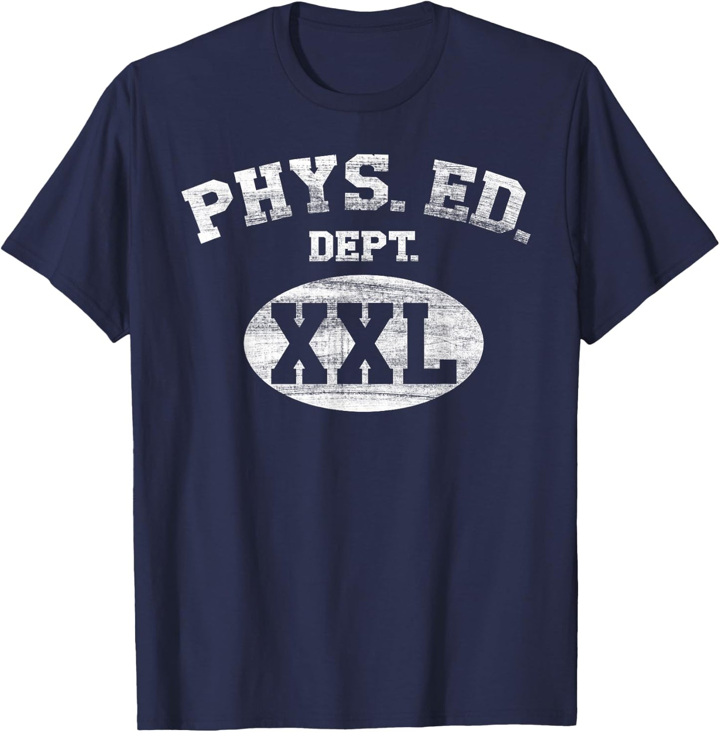 Phys Ed Dept XXL Student Teacher College Department School T-Shirt - T-Shirt | Navy