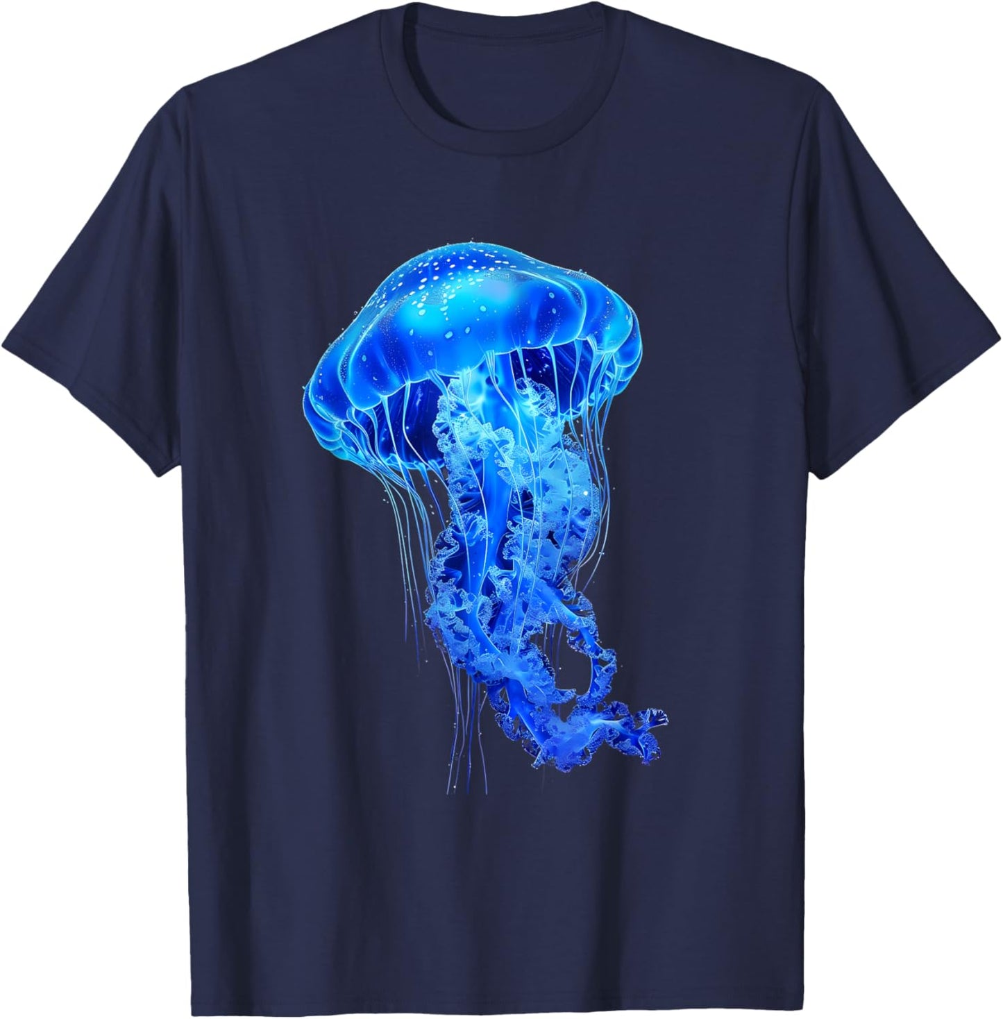 Jellyfish Ocean Sea Jellyfish Sea Ocean Animal Lover Artwork T-Shirt - T-Shirt | Navy