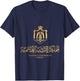 Golden Emblem of Hashemite Kingdom of Jordan with Flag T-Shirt - T-Shirt | Navy