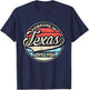 Someone in Texas Loves You US State Cool Retro T-Shirt - T-Shirt | Navy