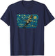 Retro Vintage Style Nighthawk T-Shirt - T-Shirt | Navy