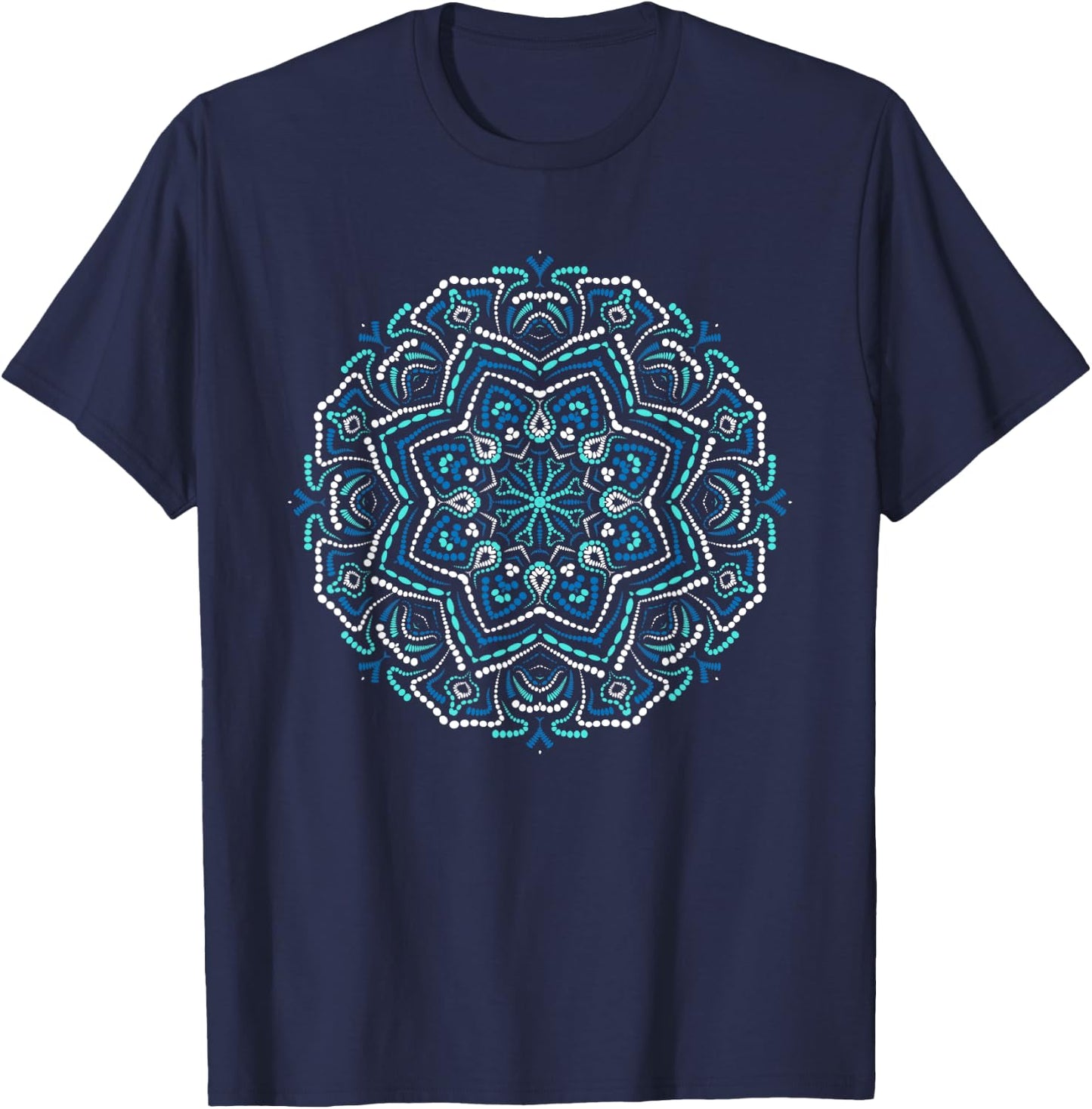 Meditation mandalas - yoga mandala T-Shirt - T-Shirt | Navy