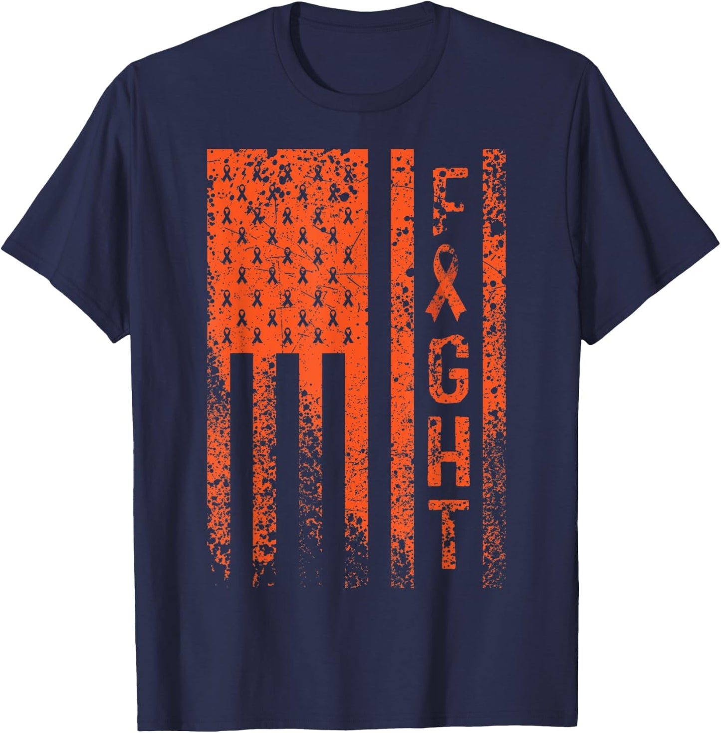 Fight Kidney Cancer Awareness T-Shirt - T-Shirt | Navy