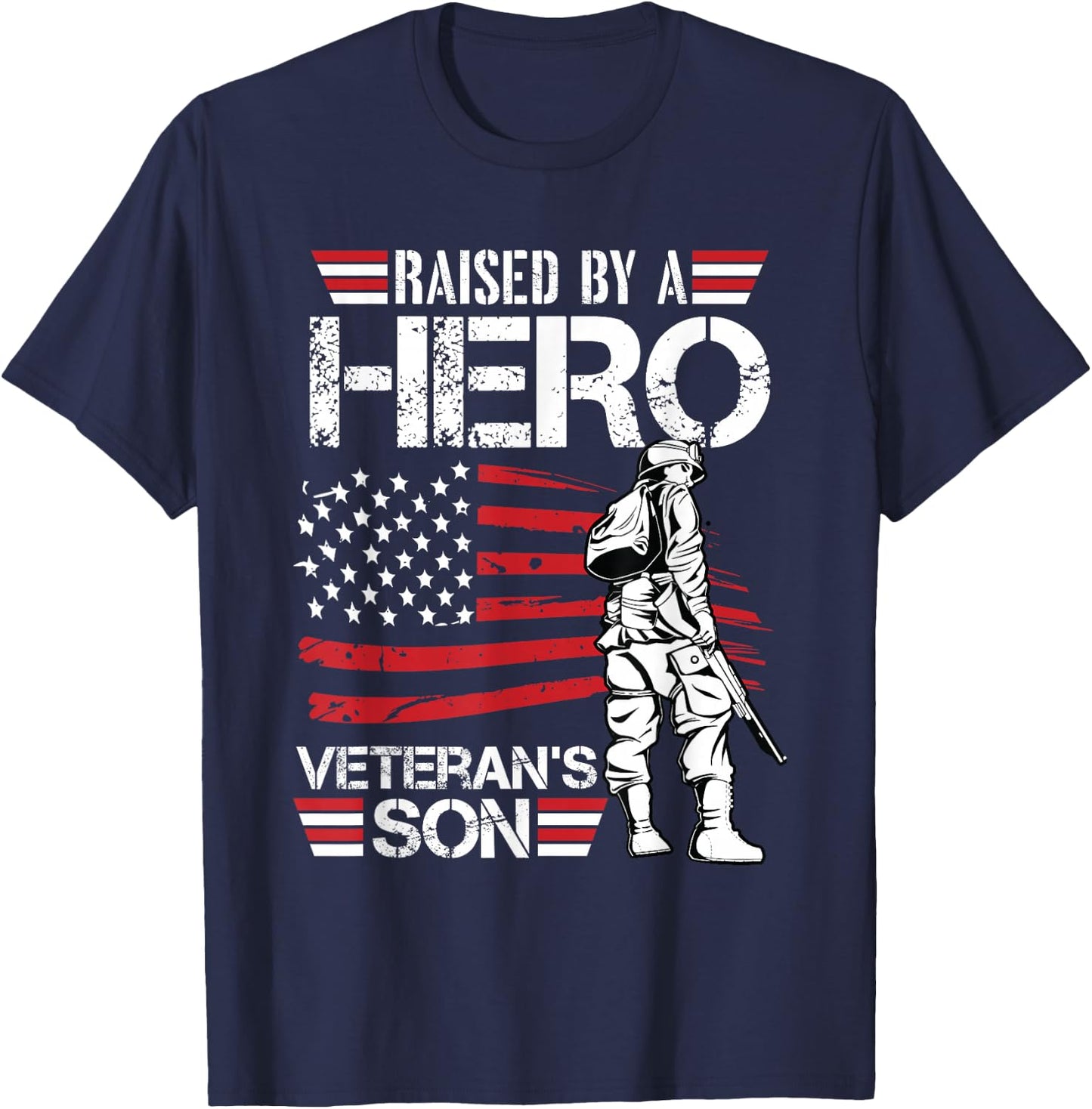 Veteran Son Month Of The Military Child Army Soldier Kids T-Shirt - T-Shirt | Navy