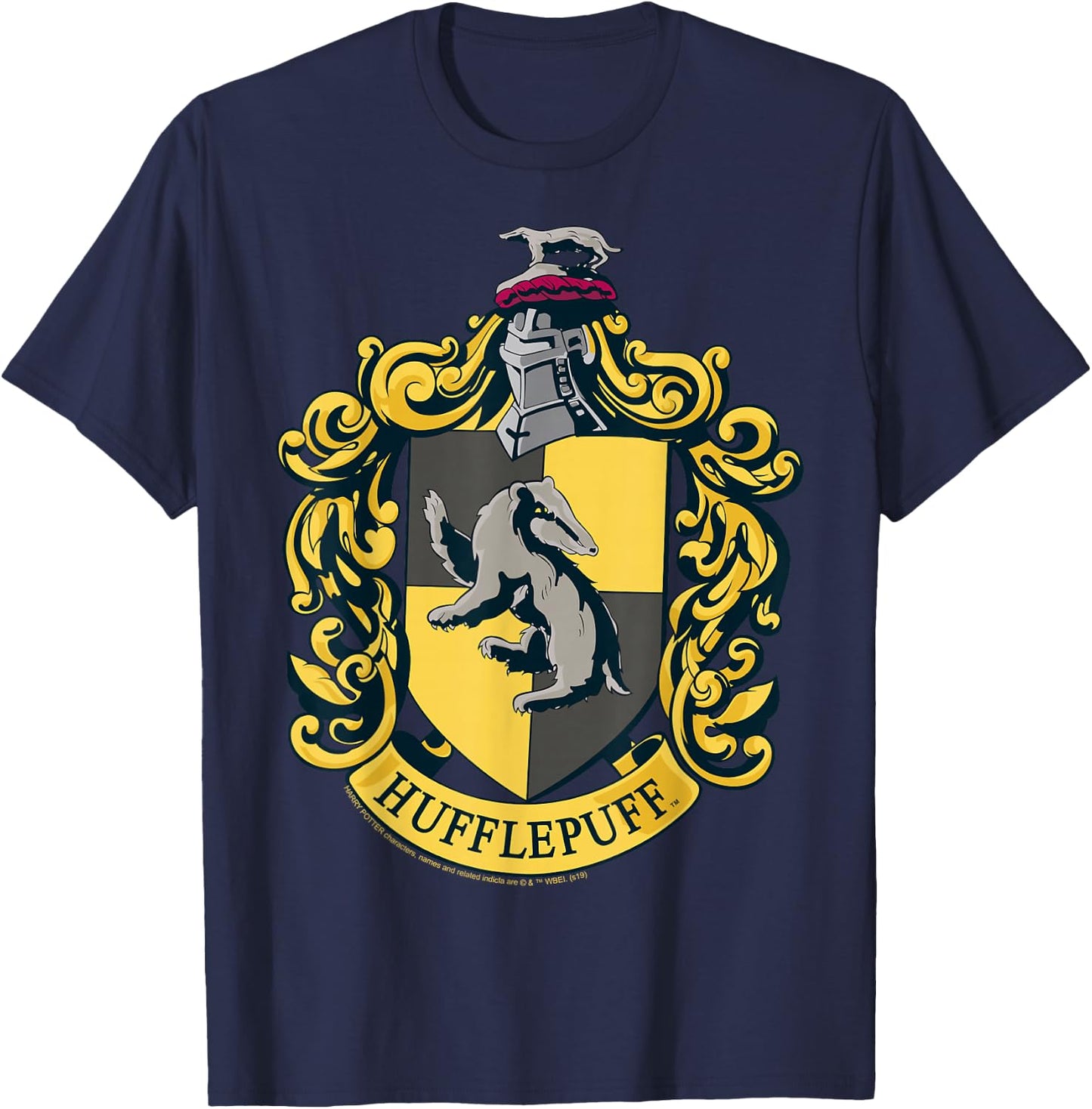 Harry Potter Hufflepuff House Crest T-Shirt - T-Shirt | Navy