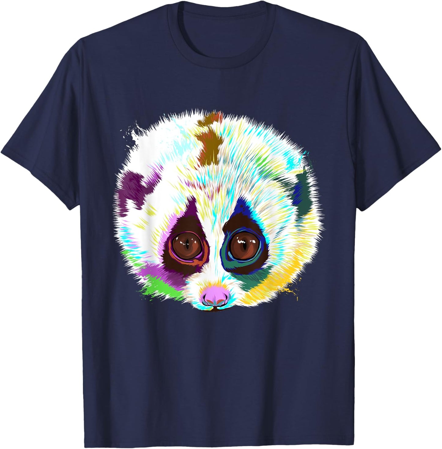 Splash Slow Loris T-Shirt - T-Shirt | Navy