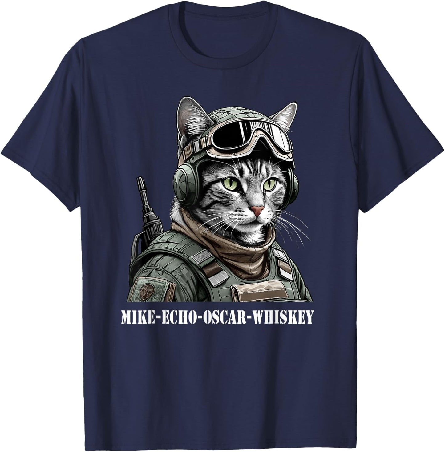 Tactical Cat or Tacticat Women T-Shirt - T-Shirt | Navy
