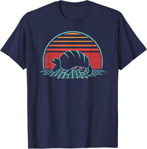 Armadillo Lover Animal Retro Vintage 80s Style T-Shirt - T-Shirt | Navy