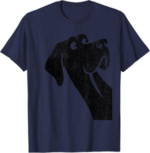 Goofy Giant Adorable Large Gentle Dog Lover Great Dane Women Girls Kids T-Shirt - T-Shirt | Navy