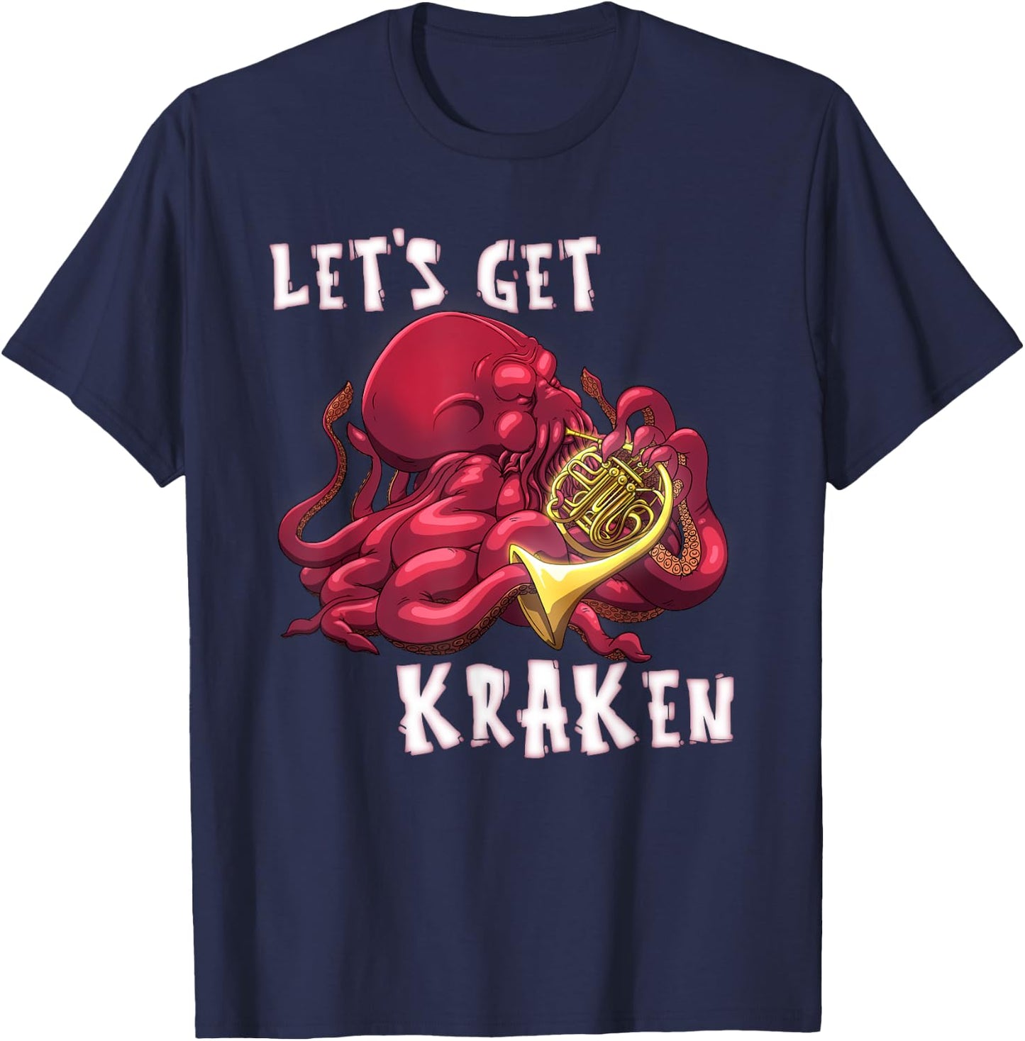 JPerezMusic Let's Get Kraken T-Shirt - T-Shirt | Navy