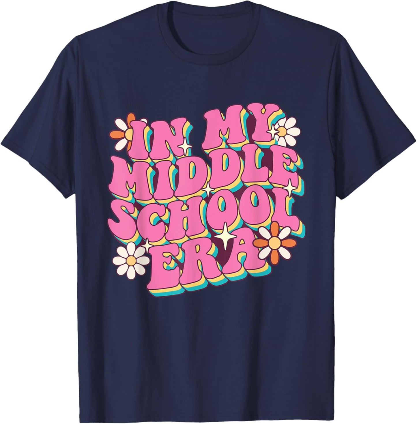 In My Middle School Era - Teacher Student School Women Kids T-Shirt - T-Shirt | Navy