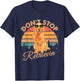 Don't Stop Retrievin Retro Golden Retriever Gift T-Shirt - T-Shirt | Navy