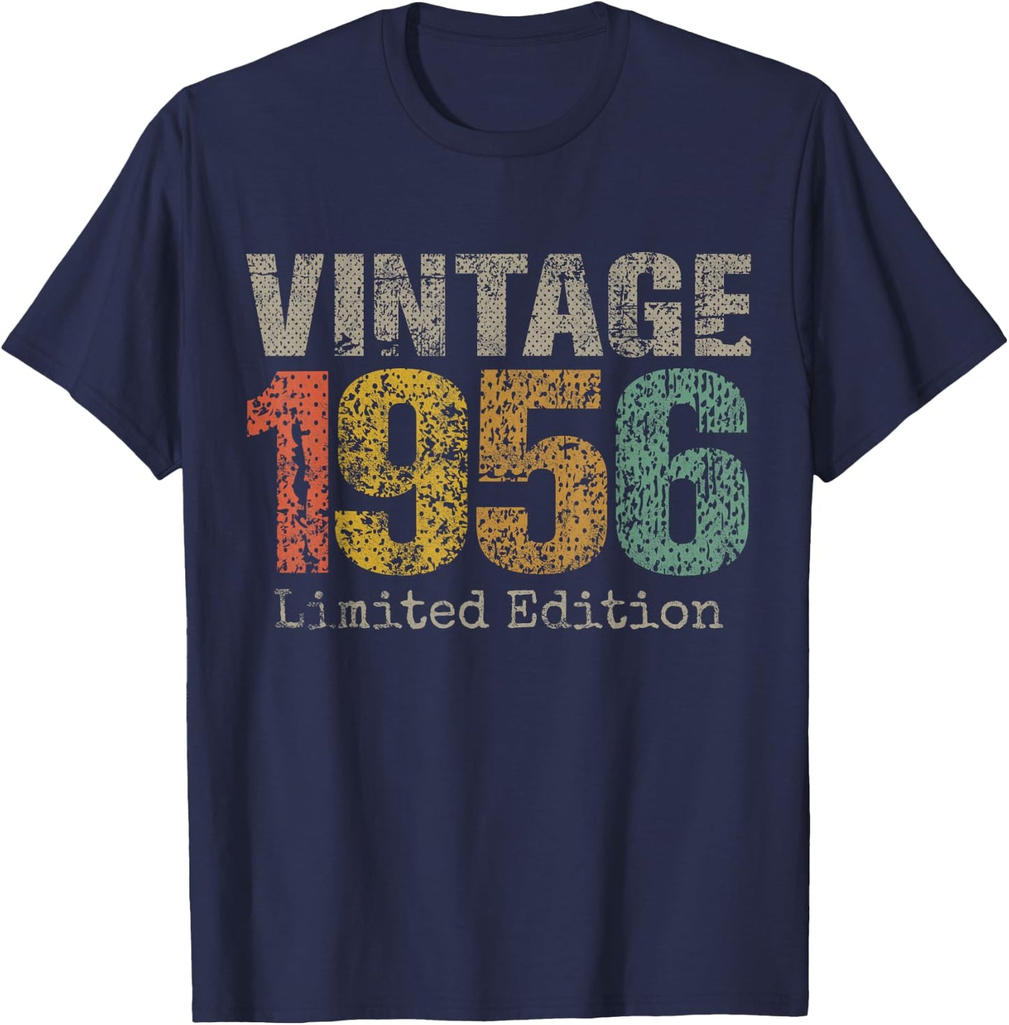 Vintage 1956 Limited Edition 69th Birthday Gifts 69 Year Old T-Shirt - T-Shirt | Navy
