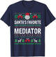Mediator Christmas - Santas Favorite Mediator Xmas T-Shirt - T-Shirt | Navy