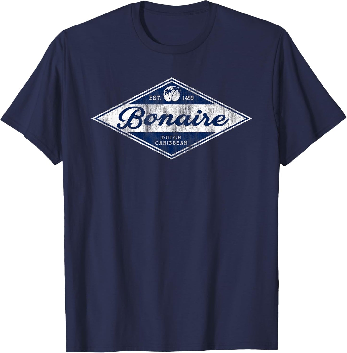 Vintage Bonaire Souvenir Retro Vacation T-Shirt - T-Shirt | Navy