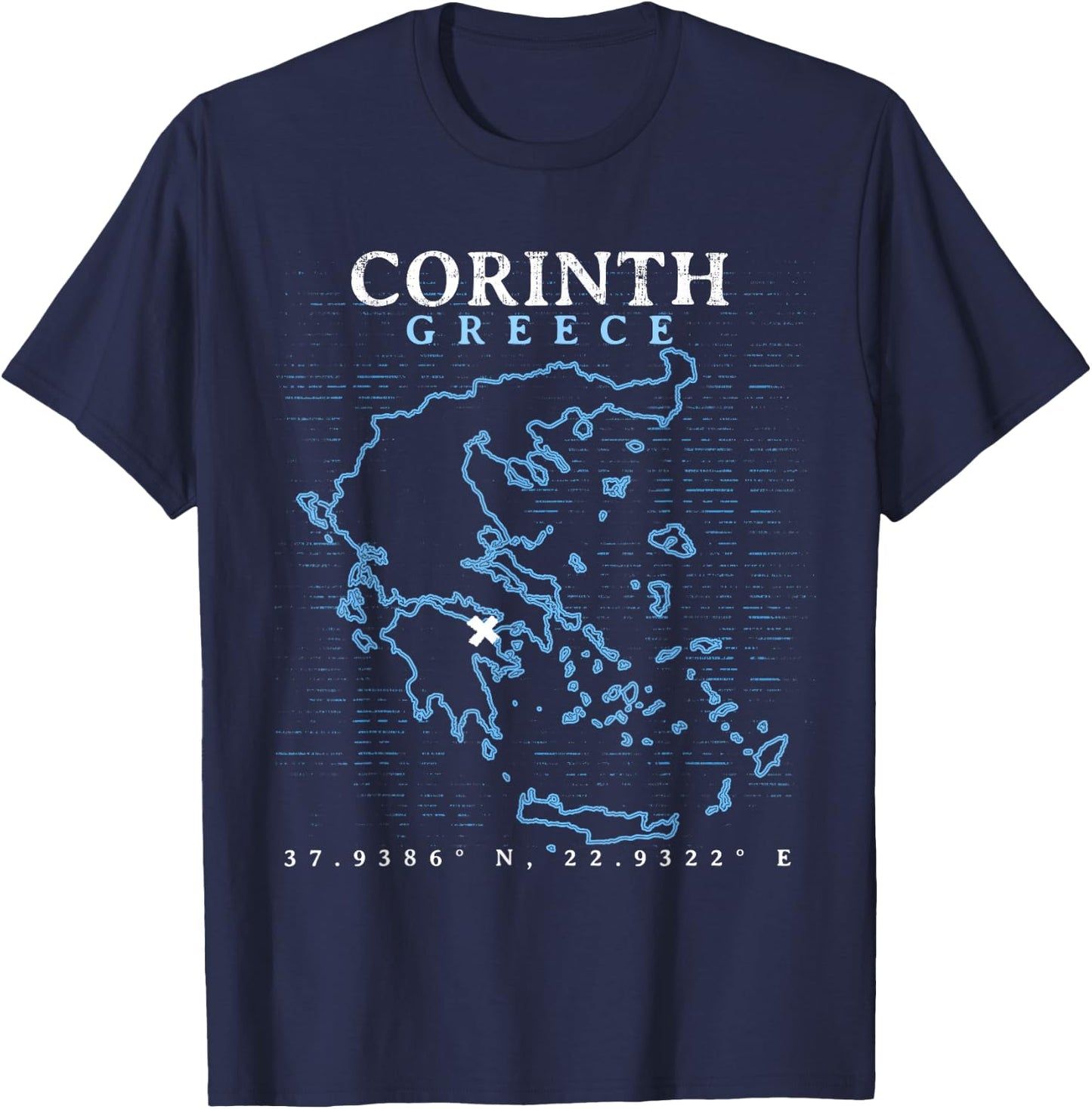 Greece Corinth T-Shirt - T-Shirt | Navy