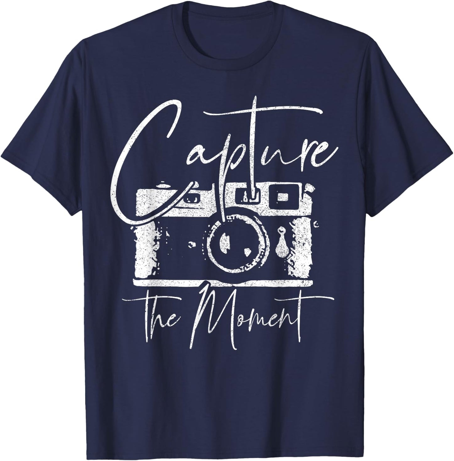 Photographer Gift Vintage Camera Photography T-Shirt - T-Shirt | Navy