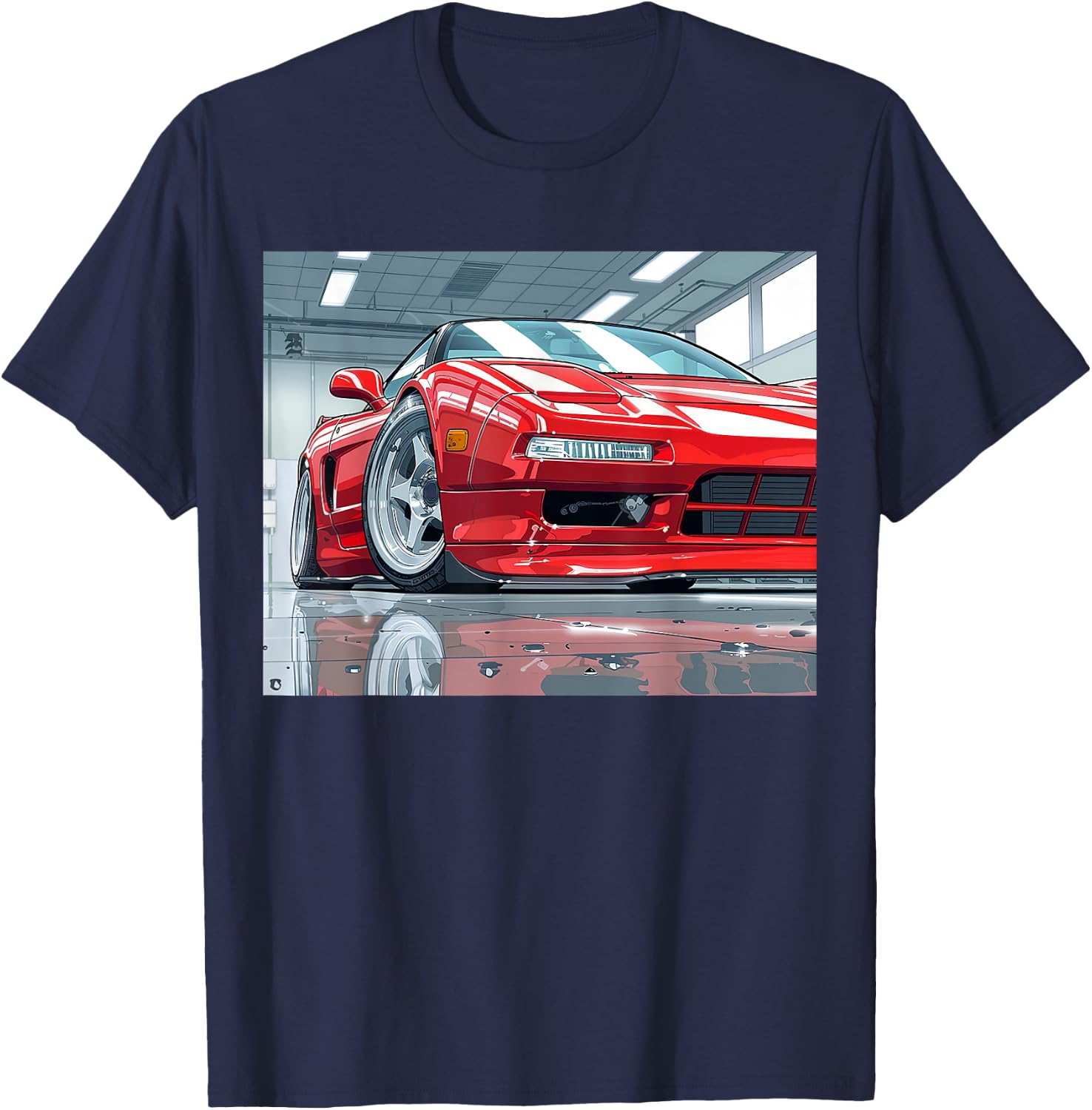 JDM NSX Car Scene Tuning Drift Import T-Shirt - T-Shirt | Navy