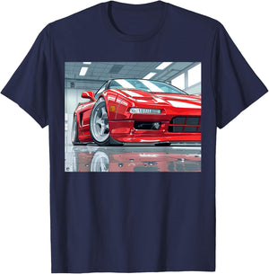 JDM NSX Car Scene Tuning Drift Import T-Shirt - T-Shirt | Navy