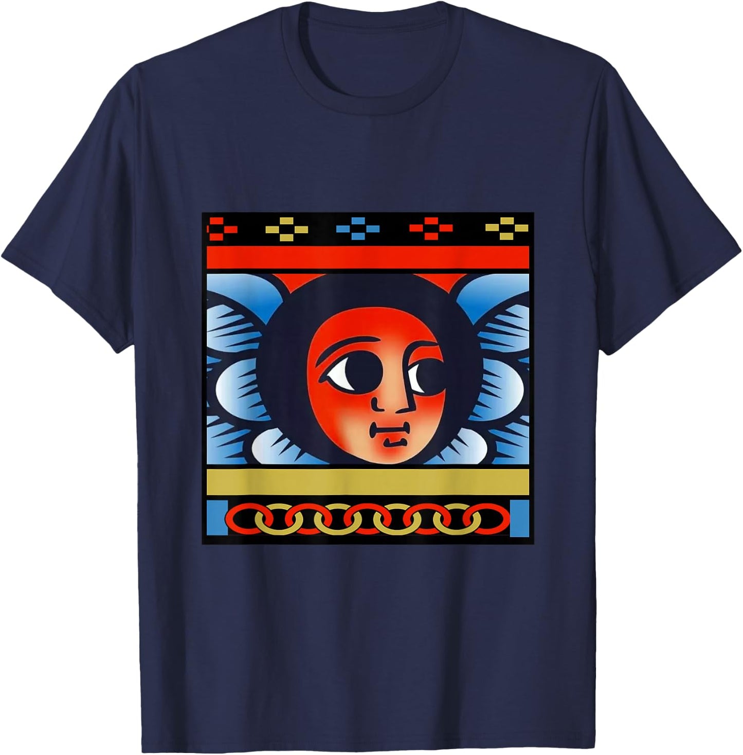 Ethiopian Winged Angels T-Shirt - T-Shirt | Navy