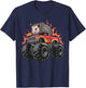 Angry Opossum Monster Truck Birthday Retro Truck T-Shirt - T-Shirt | Navy